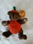 HALLOWEEN  PUMPKIN BEAR  NEW WITH TAGS JOINTED TY STUFFED TOY
