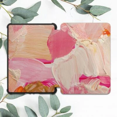 Pink Stripes Brush Painting Case For All-new Kindle 10th Gen Kindle Paperwhite - Image 1 of 3