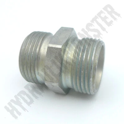 HYDRAULIKMONSTER® Hydraulikverschraubung Gerader Verbinder G GV Doppelnippel Stutzen metrisch L S