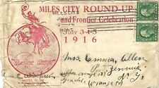 Miles City Round Up 1916 Leaping Bronco Powder River, Hotel Olive - Ratty FRONT
