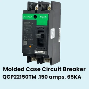 SQUARE D QGP22150TM 2 POLE 150A POWERPACT CIRCUIT BREAKER (NEW NO BOX) - Picture 1 of 9