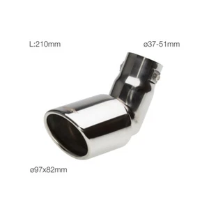 Simoni Racing Double Exhaust Oval and Tilted Stainless Steel Terminal - Picture 1 of 5