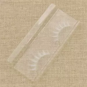 1 Pair Natural False Eye Lashes White Eyelashes Cosplay Lolita Makeup Supplies - Picture 1 of 3