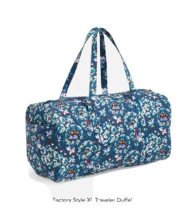 Bolso de Lona Vera Bradley XL Equipaje de Viaje Floral Ráfagas Nuevo con Etiquetas $149 Acolchado - Imagen 1 de 4