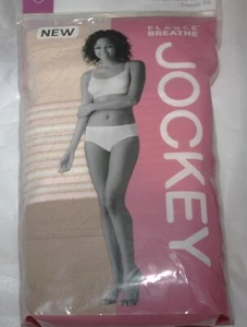 New 3 pack JOCKEY 100% combed cotton HIPSTERS BREATHABLE comfort BEIGE IVORY STR - Picture 1 of 3