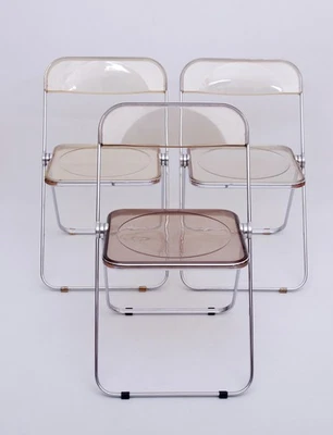 3x vintage 70s Klappstuhl Plia Giancarlo Piretti für Castelli 6.Z - Bild 1 von 4
