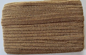 1/2" GOLD Vintage Gimp Braid Fabric Trim 27 yards Color Style - Picture 1 of 4