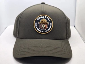 Sombreros American Needle Smokey Bear: Sombrero de rendimiento azul marino con cierre a presión | Parche de PVC - Imagen 1 de 5