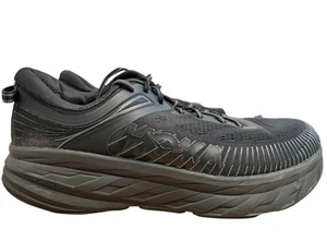 Hoka One One Bondi 7 Athletic Road Running Shoes Mens Size 13 Xwide Triple Black - Picture 1 of 15