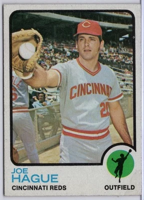 1973 Topps #447 Joe Hague in EX Condition Reds - Image 1 of 2