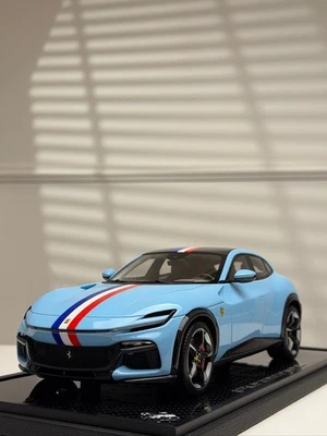 Ferrari Purosangue (Blue/ French Flag Stripe) [BBR] 1:18 scale - Image 1 of 4