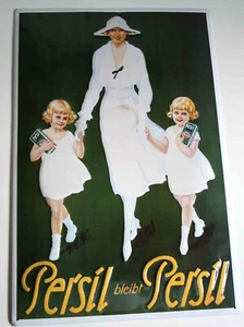 Blechschild Reklameschild Persil bleibt Persil leicht gewölbt 60x40 cm - Bild 1 von 1