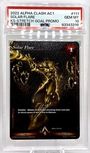 Objetivo elástico Alpha Clash llamarada solar promoción PSA 10 gema como nuevo - Imagen 1 de 2