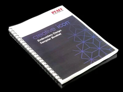 PFAFF Creative Icon Embroidery Designs Sampler Booklet - Free Shipping - Image 1 of 3