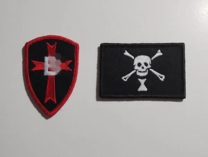 US ARMY Sleeve PATCH SPECIAL OPERATIONS SUPPORT COMMAND + Pirate Flag Patch Set - Picture 1 of 1