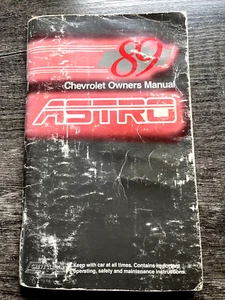 1989 Chevrolet Astro Mini Van Owners Manual - Original Vintage - Foto 1 di 2