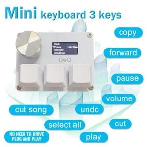 Rapid Trigger Keyboard with Knob and Screen,Copy Paste,Shotcut I5D8 - Picture 1 of 14