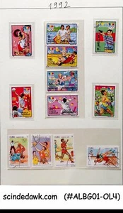 COLLEZIONE DI FRANCOBOLLI OLIMPICI 1992 DA DIFF. PAESI BEN POSIZIONATI IN PAGINE - Foto 1 di 12