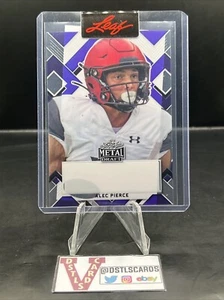 2022 Leaf Metal Draft - ALEC PIERCE 1/1 UNSIGNED PROOF w/ COA - Picture 1 of 3