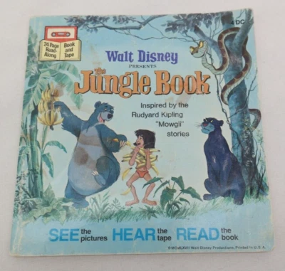 Libro de bolsillo Walt Disney El libro de la selva leer a lo largo 1977 VY Foto 1 de 4