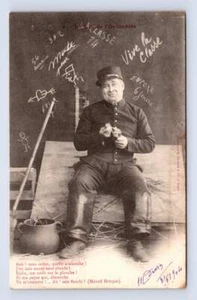 "Vin de l'Ordinaire" French Soldier? "My Colon" Antique Bergeret Sedan Ardennes - Picture 1 of 2