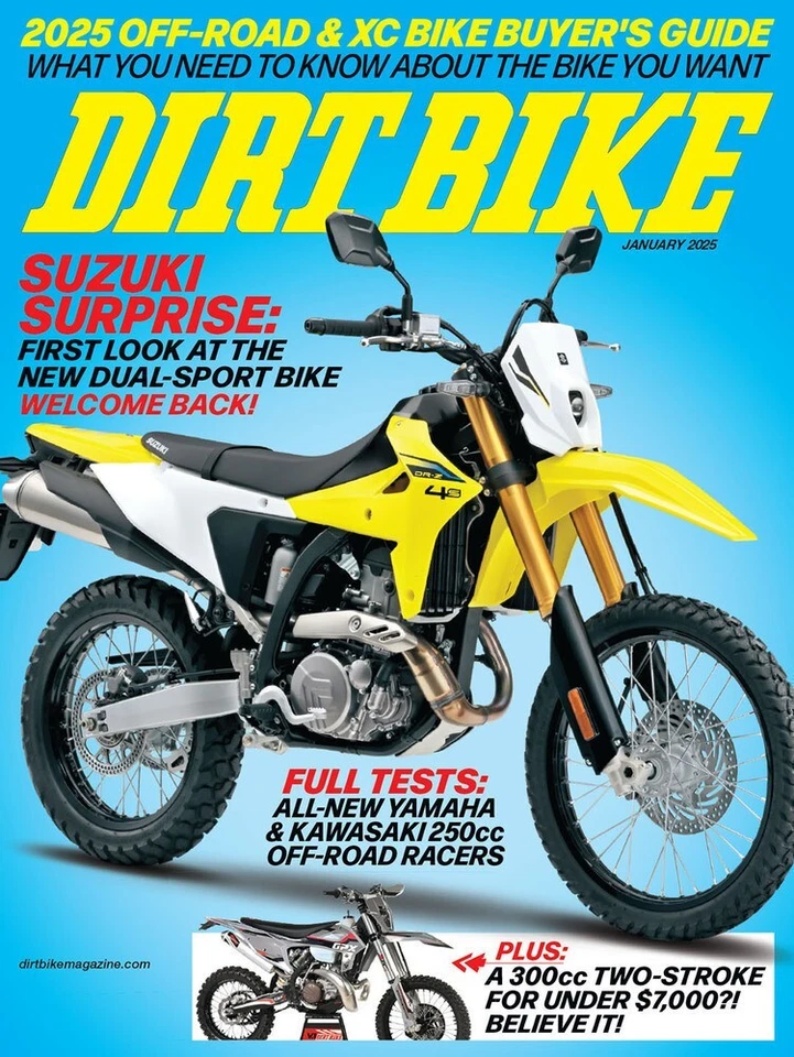 DIRT BIKE MAGAZINE | JANUARY 2025 | SUZUKI SURPRISE - Image 1 of 1