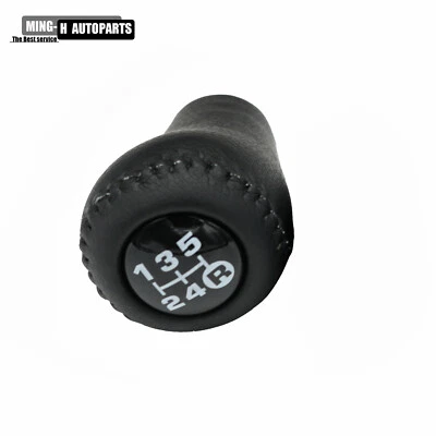 Perilla de cambio manual de cuero de 5 velocidades para camioneta Toyota Lexus SC300 4Runner Supra Foto 1 de 4