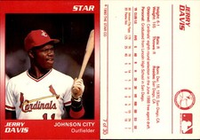 Jerry Davis 1990 Star Johnson City Cardinals #7 Card *AutographDen*