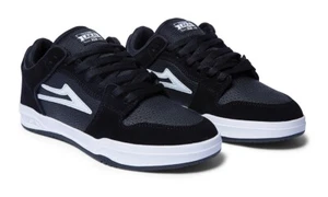 Lakai Telford XLK Black White suede leather skateboard sneaker trainers US9/UK8 - Picture 1 of 4