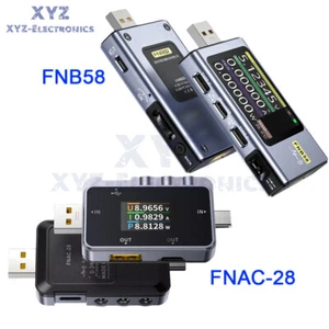 FNIRSI FNAC-28 FNB58 Type-C USB Tester Voltmeter Ammeter Voltage Current Meter - Picture 1 of 47