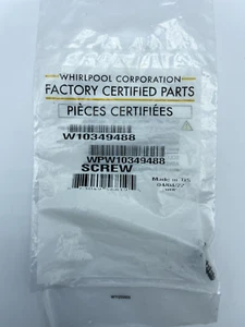 Tornillo para lavavajillas Whirlpool #W10349488 *NUEVO FABRICANTE ORIGINAL* - Imagen 1 de 2