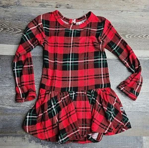 Bums & Roses Twirl Kleid rot kariert Größe 6-12 Monate - Bild 1 von 4