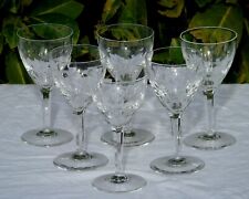 Val Saint Lambert -Service de 6 verres cristal modèle Nestor taille Hamlet H12,3