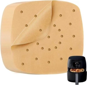 200 piezas de papel pergamino para freidora de aire de 9 pulgadas, neuvo. 2024. - Picture 1 of 5