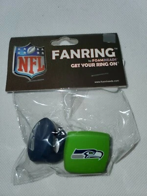 Seattle Seahawks NFL Foam Fan Rings Accessory Decoration Team Pride small - Image 1 of 3