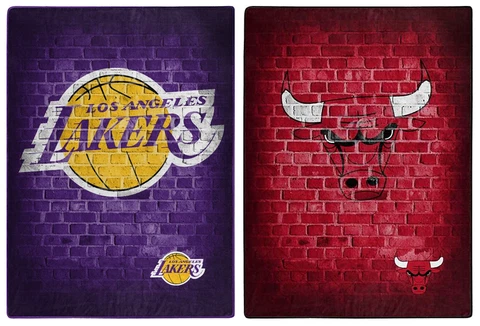 NBA Street Raschel Throw Supersized Supersoft Royal Plush Blanket 60" x 80" Cover