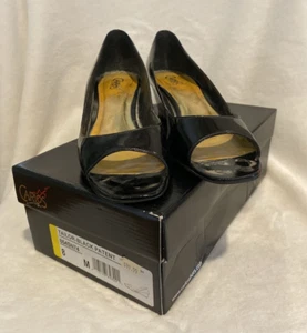 Carlos by Carlos Santana Women's Size 8M Shoes Heels Tailor-Black Patent - Picture 1 of 9