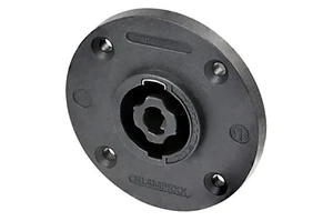 NEUTRIK NL4MPRXX 4-Pole SPEAKON Large Round Twist Lock 3/16" Flat Tabs - Picture 1 of 1