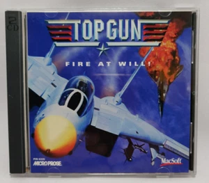 1998 Micropose Top Gun Fire At Will CD-ROM MAC CD Disk Only Video Game Macsoft - Picture 1 of 4