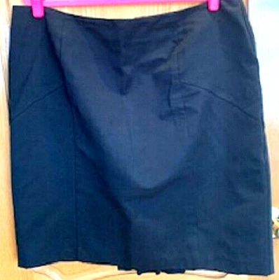 Marc Bouwer Cotton Blend Lined Black Knee Length Straight Skirt Sz: XL - Image 1 of 4