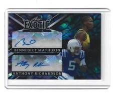 2023 Leaf Exotic Multi-Sport Rookies Mathurin/Richardson Dragon Crystal Auto 1/1