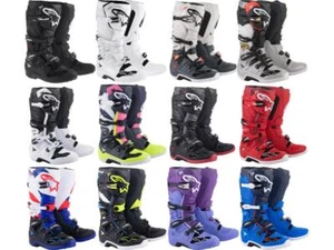 Alpinestars Tech 7 Motocross Boots Adult MX ATV Offroad Dirt Bike Riding Gear - Picture 1 of 38