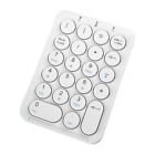 1X(Wireless Number Pad Bluetooth Numeric Keypad Round Keycaps Numpad 22 Keys Rec