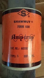 NEW NOS Shawmut A6X800 Fuse Amp-Trap Form 600 800 Amps Type 5 - Picture 1 of 6