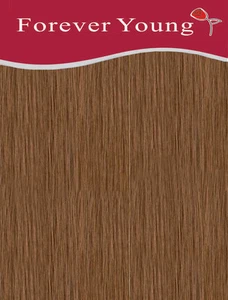 Clip In Human Hair Extension 1 Piece Quick Clip 8inch Wide Ash Brown #8 - Picture 1 of 1