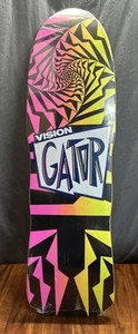 VISION GATOR II SKATEBOARD DECK-REISSUE- 10.25" X 29.75' - Black/Pink Fade - Picture 1 of 2