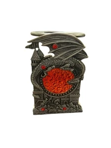 Dragon Candle Holder , metal dragon scene No Bowl 4” - Picture 1 of 7