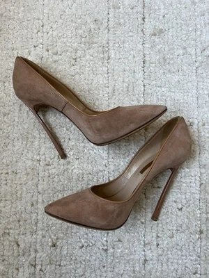Casadei Blade Pump Rosa Claro Gamuza 38 Foto 1 de 4