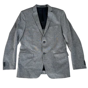 Chaqueta Blazer Theory Para Hombres Rodolf Gris Jaspeado Ponte Dos Botones, Talla 42 - Imagen 1 de 10