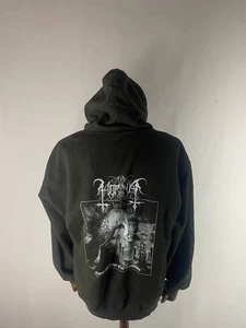 Vintage Metal Band Hoodie Size XL Black Acrylic Long Sleeve Drawstring - Picture 1 of 15